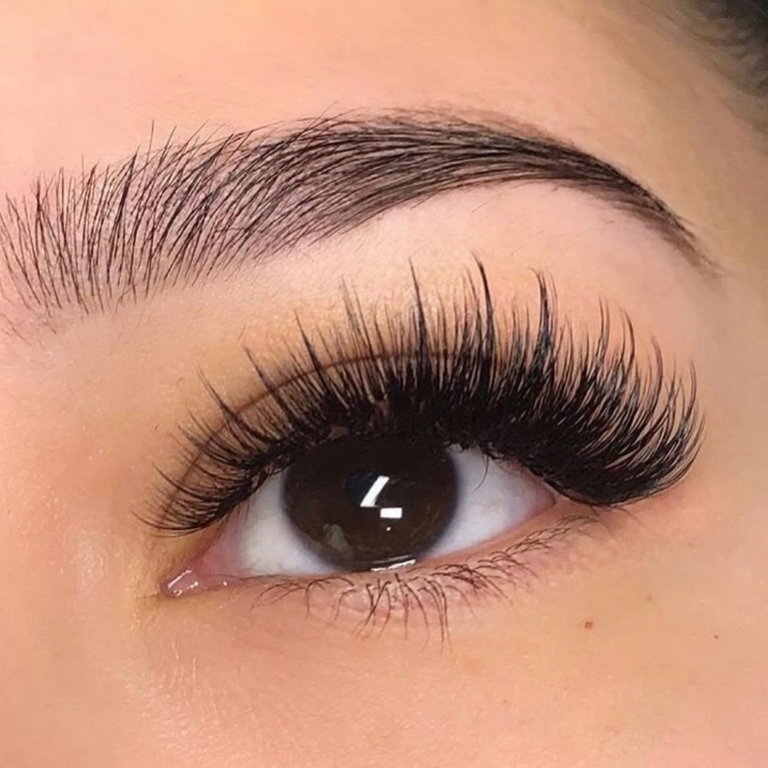 cleaned lash extensions